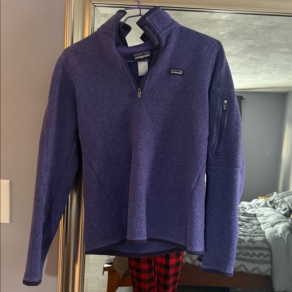 Patagonia Deep Purple Quarter-Zip Fleece